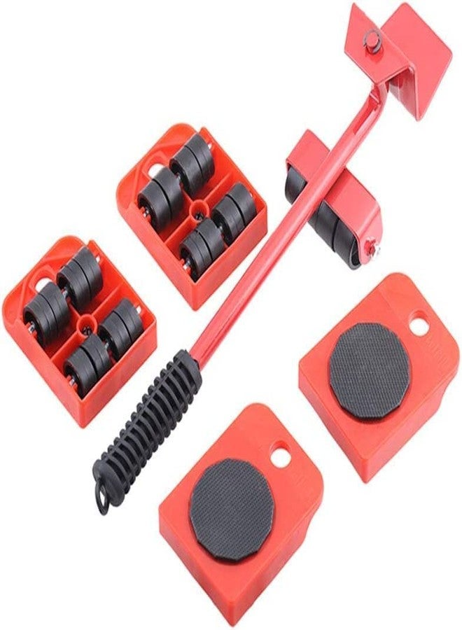 Rewup Furniture Lifter/Shifter Tool-4 pcs 3.9"x3.15" Furniture Slides Kit, Furniture Move Roller Tools Max Up for 150KG/331LBS 360 Degree Rotatable Pads, Easily (F-1) - Image 1